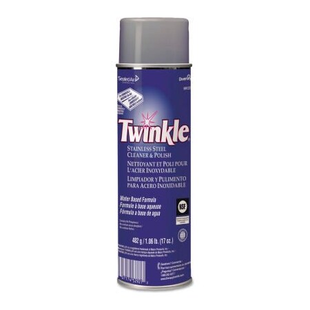 United Stationers Supply Twinkle Stainless Steel Cleaner & Polish, 17oz Aerosol, case of 12 DVO91224EA